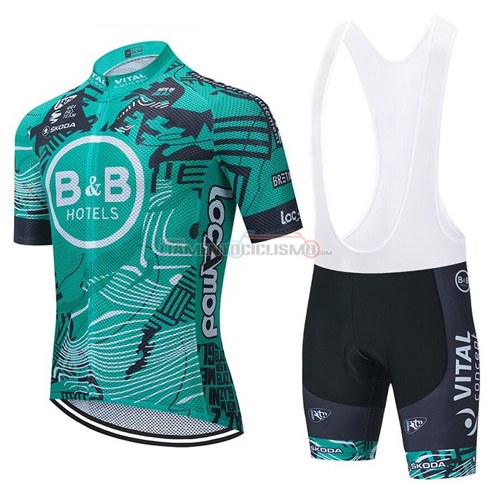 Abbigliamento Ciclismo Vital Concept-BB Hotels Manica Corta 2021 Verde